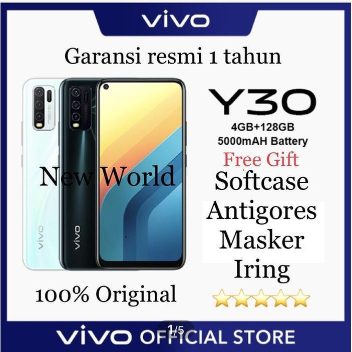 Jual Harga Murah Hp Vivo Y30 4GB-128GB Garansi Resmi Vivo Indonesia