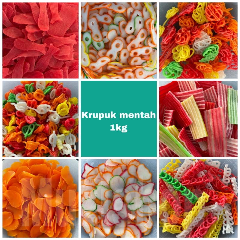 Jual Kerupuk Mentah Aneka Krupuk Mentah Krupuk Seblak 1kg Part 1