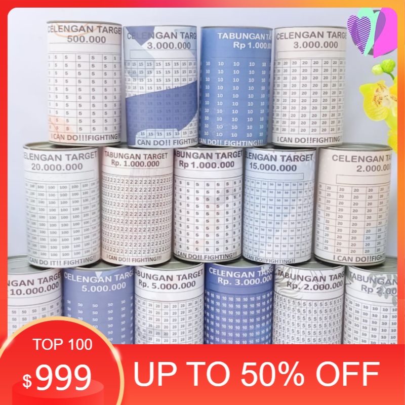 Jual CELENGAN TARGET Celengan Viral Celengan Kekinian Celengan masa