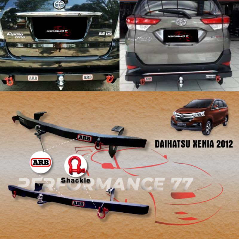 Jual Towing Bar ARB Besi Bumper Belakang Full Plus Anting Toyota All