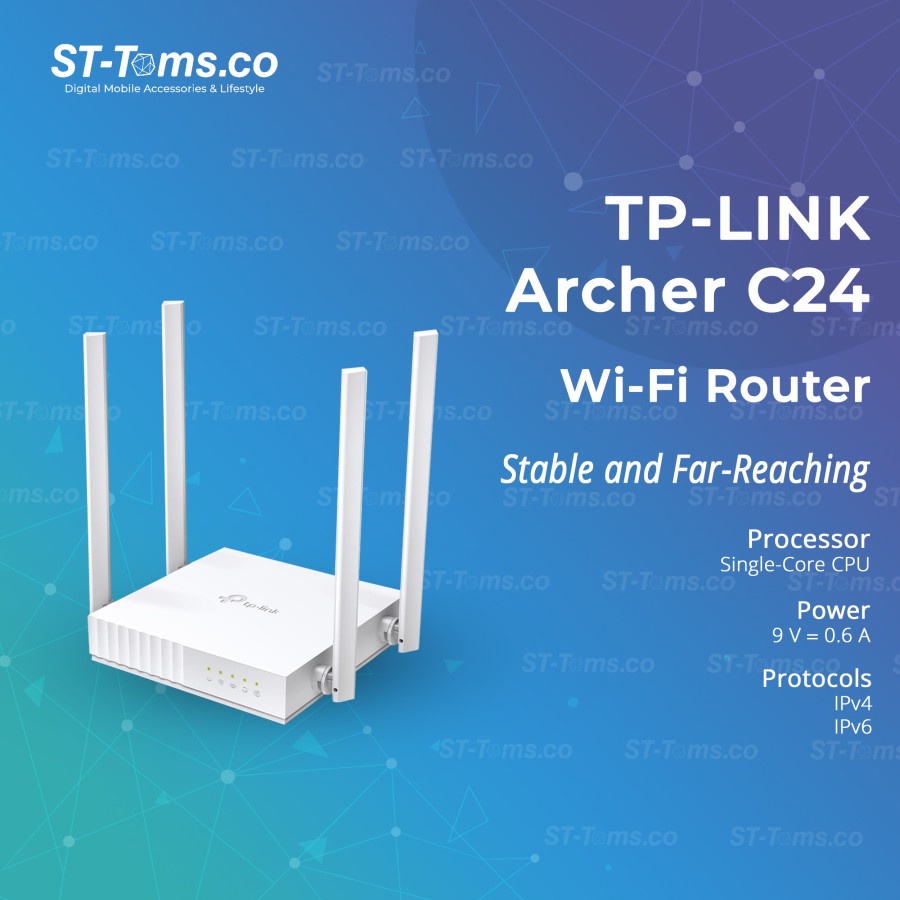 Jual Tp-link Archer C24 AC750 Dual-Band Wi-Fi Router High Speed Wi-Fi ...