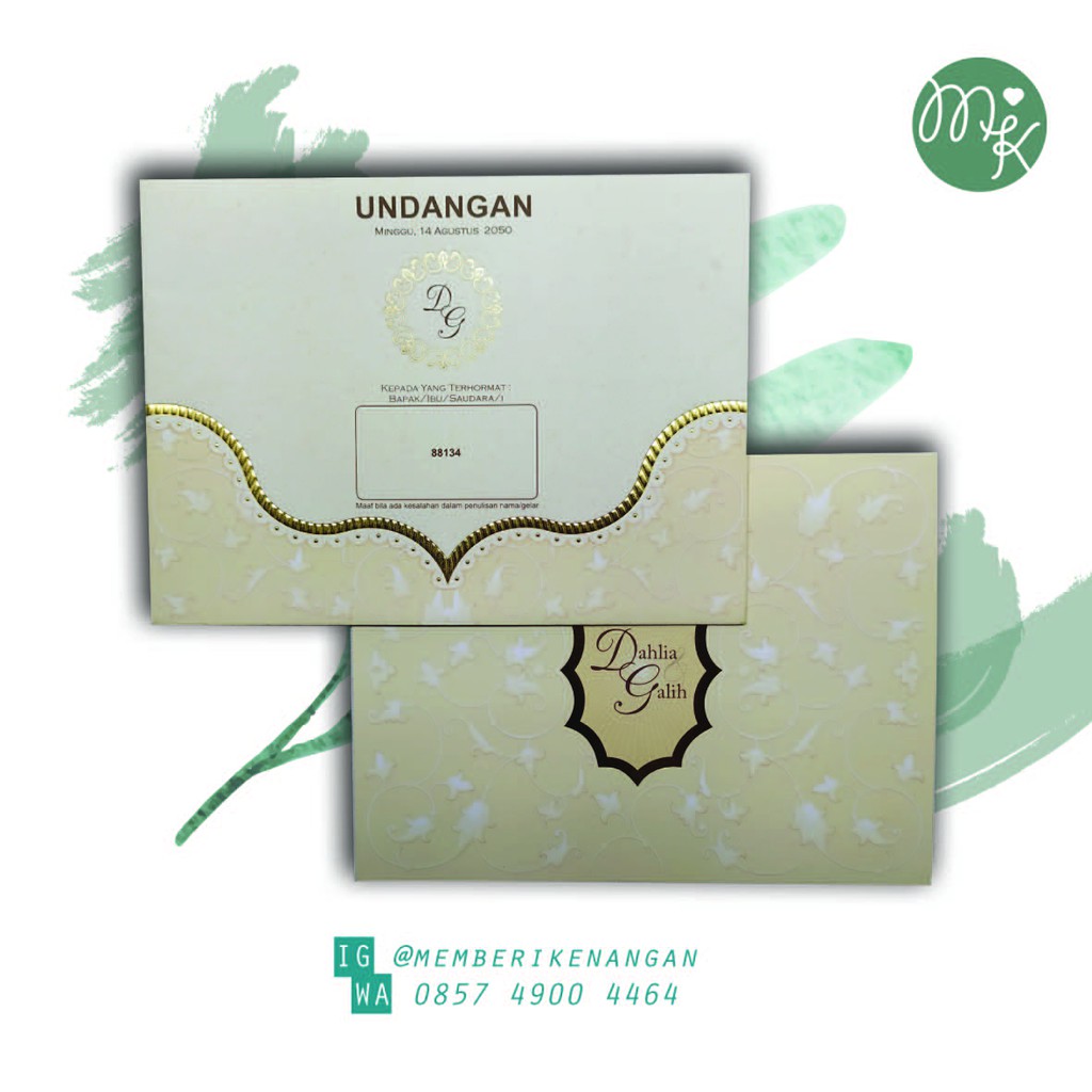 Jual Undangan Pernikahan Desain Modern, Kekinian dan Mewah Proses Cepat