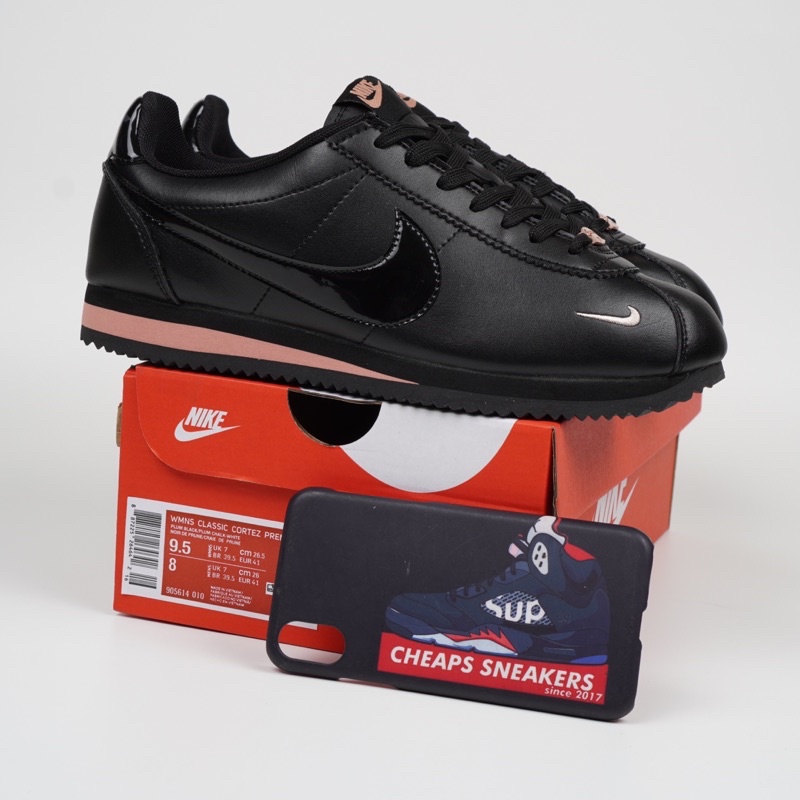 Nike Classic Cortez Leather Black Pink