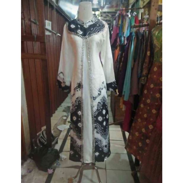 Jual Gamis Jumputan MEWAH / Gamis Jumputan Terbaru / Dress Jumputan ...