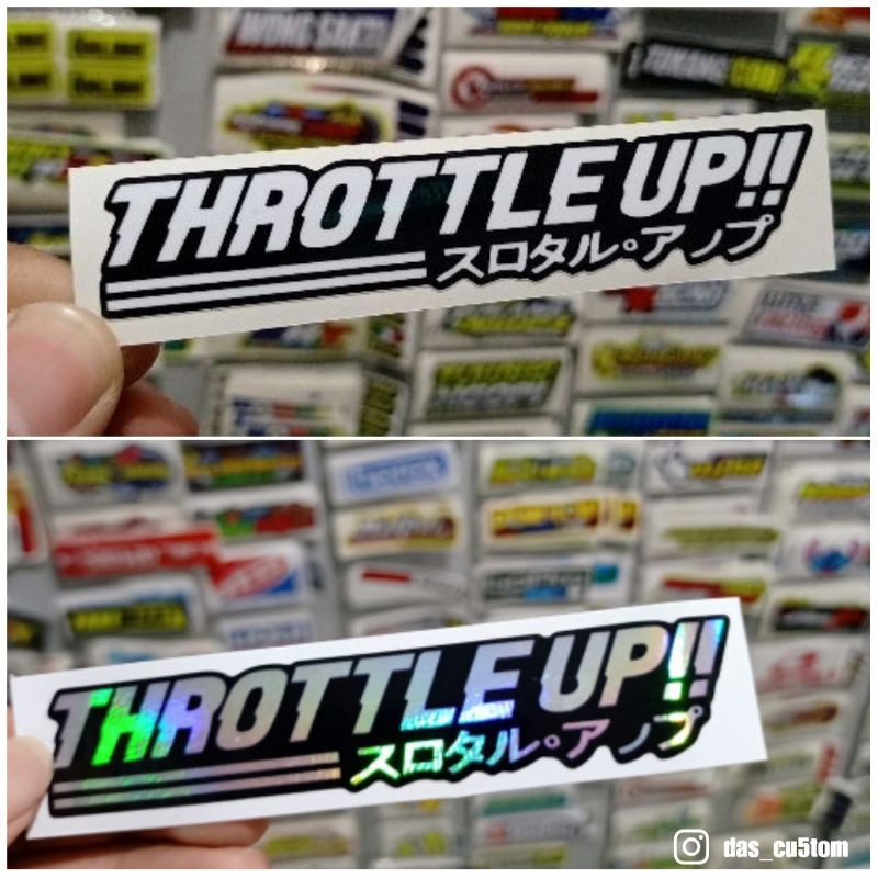 Jual sticker print cutt throttle up | Shopee Indonesia