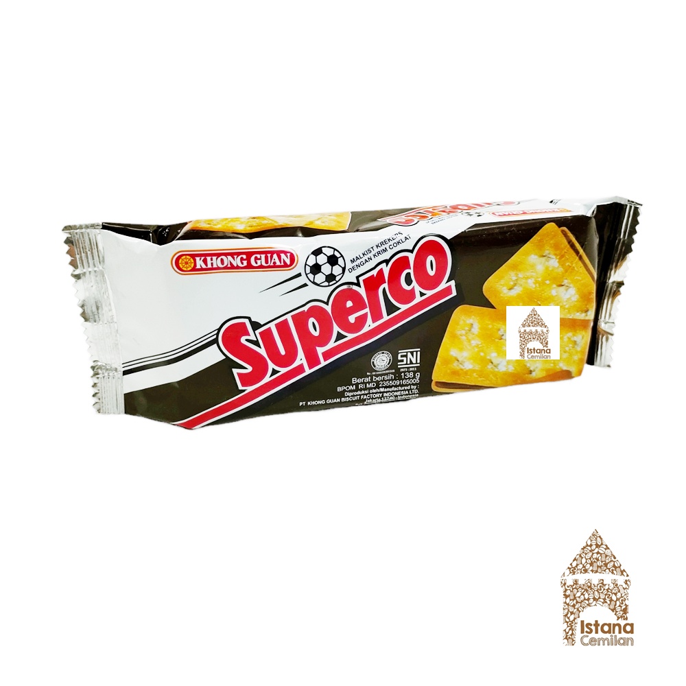 Jual Khong Guan Superco Malkist Krekers Krim Cokelat JUMBO 138 Gram ...