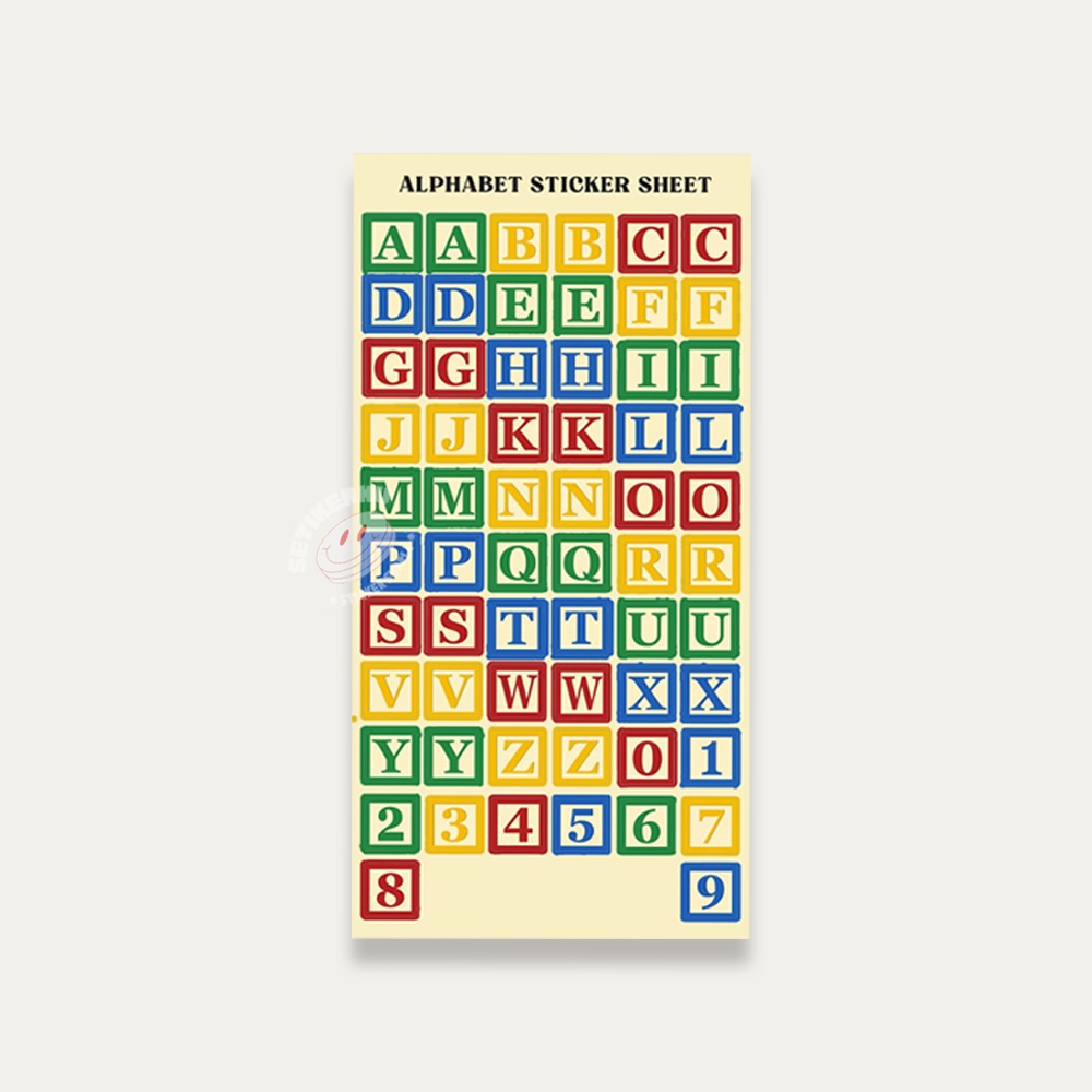 Jual Alphabet sticker aesthetic Shopee Indonesia
