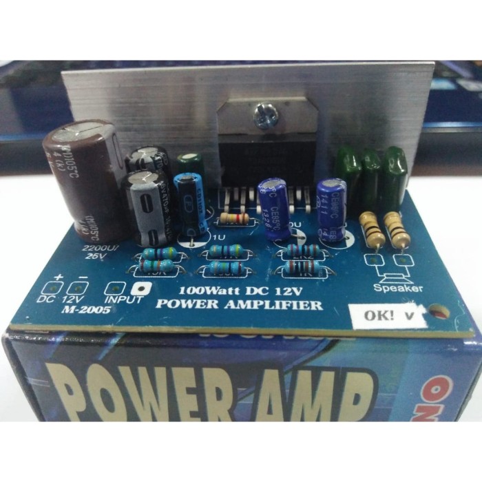 Jual KIT POWER AMPLIFIER AMPLI MONO 100W 100 WATT TDA2005 ST DAN