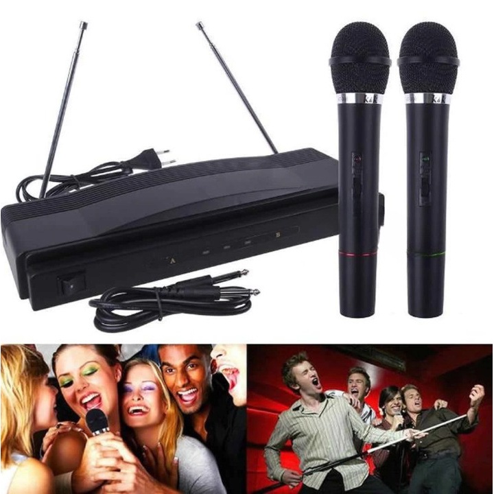 Jual K&K Microphone Karaoke High Quality Handheld Wireless Mic - WM-306 ...