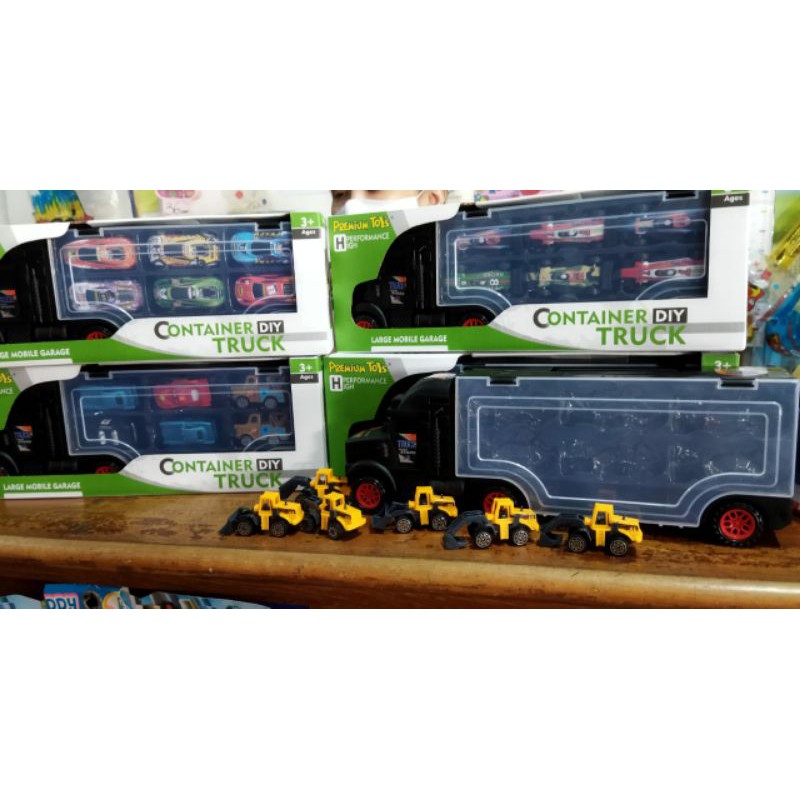 Jual oketoys mainan mobil truk kontainer angkutan container truck DIY ...