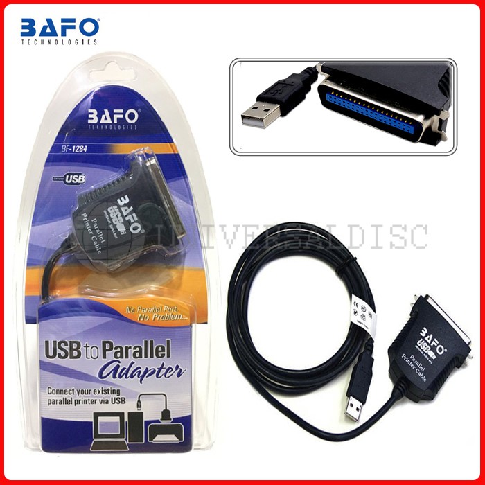Jual BAFO USB to Parallel Printer Adapter BF1284 Original Kabel USB
