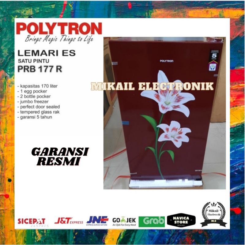 Jual KULKAS 1 PINTU POLYTRON PRB 177 LEMARI ES PRB177 | Shopee Indonesia