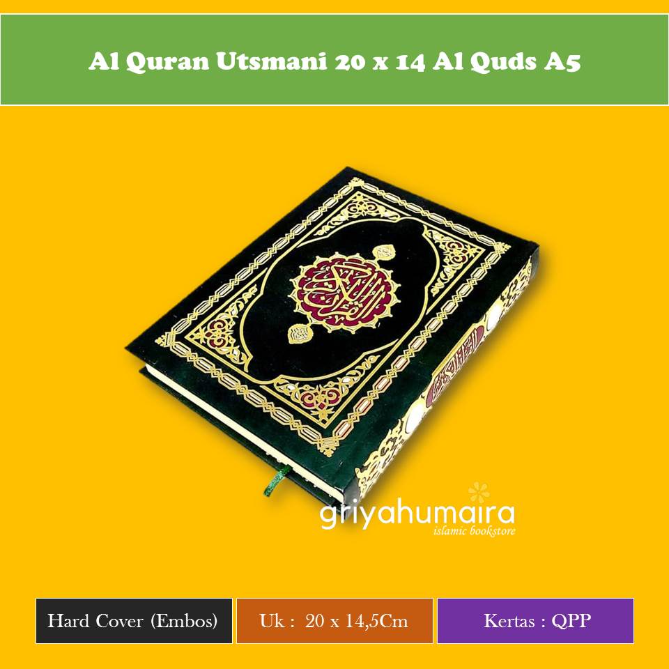 Jual Al Quran Utsmani 20 x 14 Al Quds A5-Griyahumaira | Shopee Indonesia