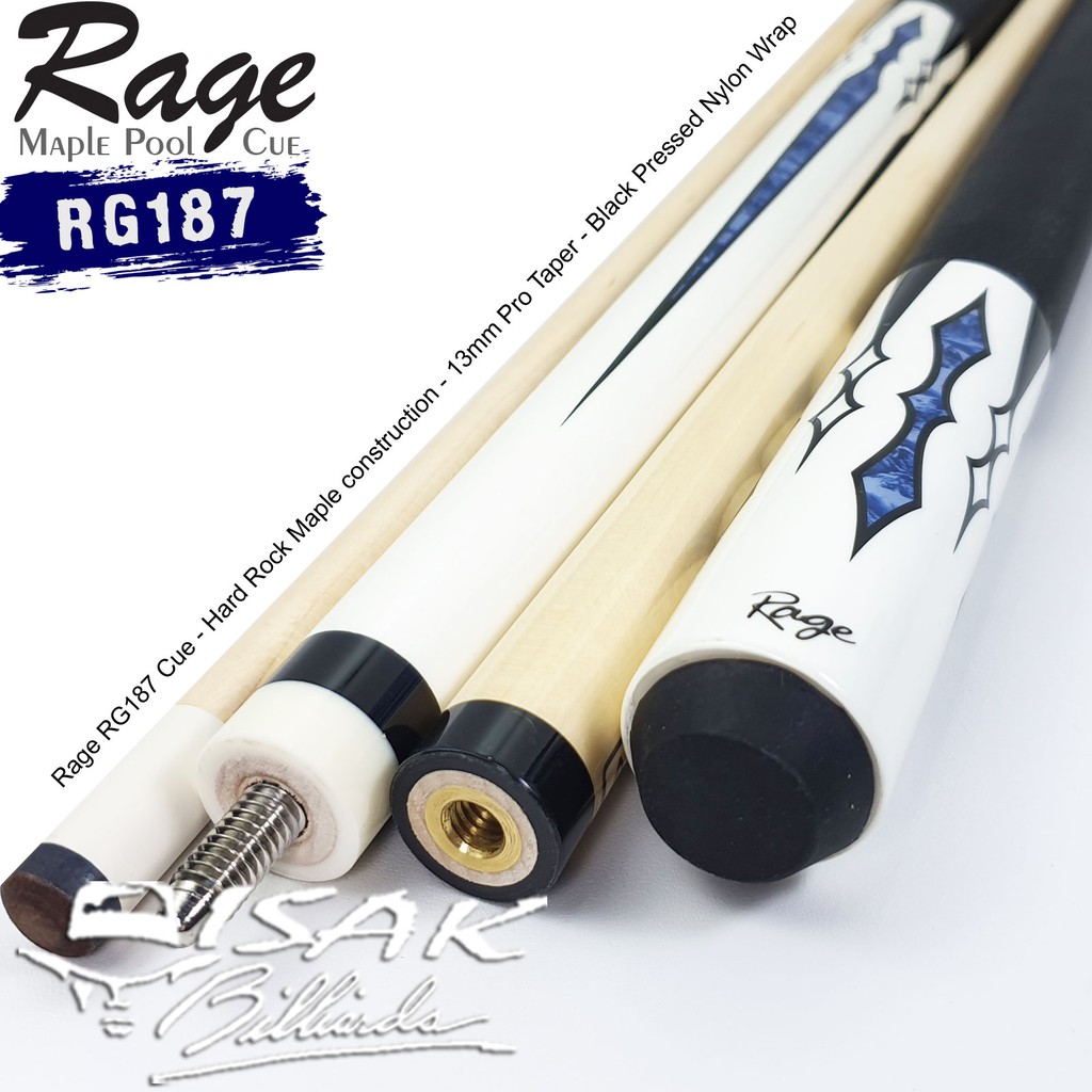 Jual Rage RG187 Pool Cue - 13 mm Maple Billiard Stick Stik Biliar ...