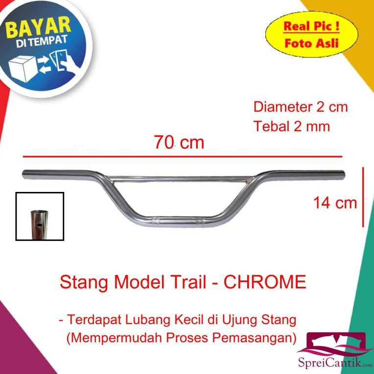 Jual Produk Y Wjl Cod Stang Variasi Motor Trail Klx Universal Semua Motor Pipa Besi