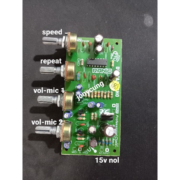 Jual preamp mic digital echo/tone control mic toel | Shopee Indonesia