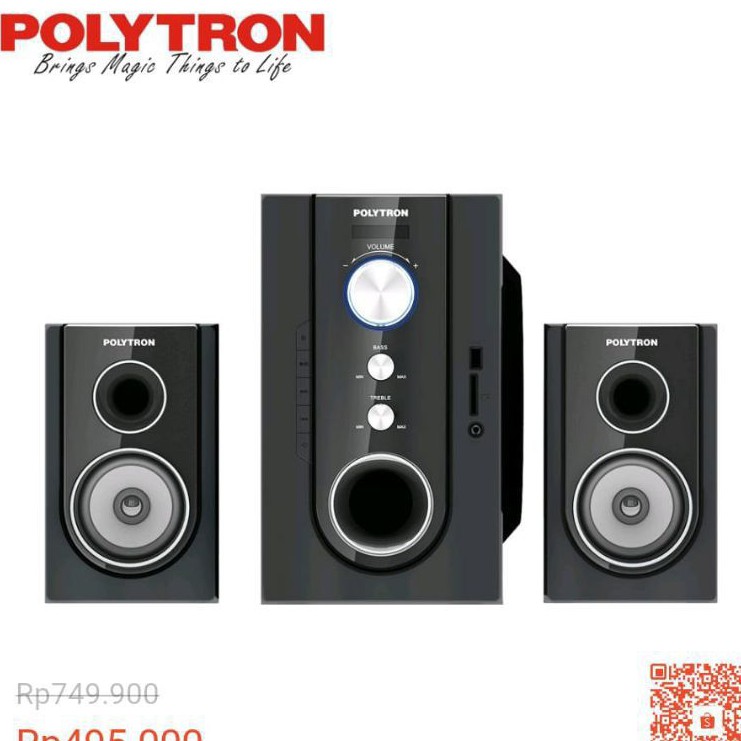 Jual Speaker Polytron Pma 9320 Audio Portable Bluetooth USB SD Card ...