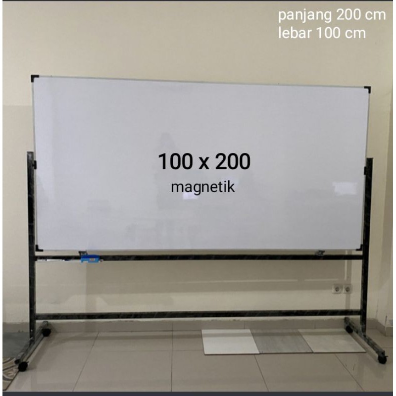 Jual Whiteboard Besar 100x200 Double Face | Shopee Indonesia