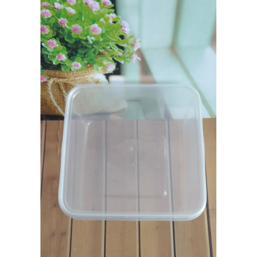 Jual Thinwall Square 1500 Ml Food Container Box Tempat Kotak Makan