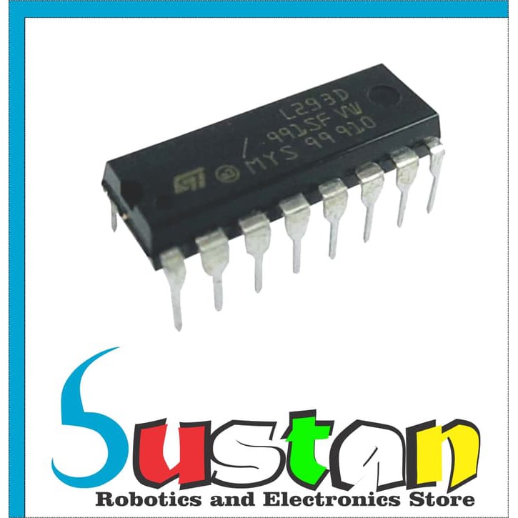 Jual L293D L293 L 293 D 293D Dual Mode Driver Motor DC 2 Channel H ...
