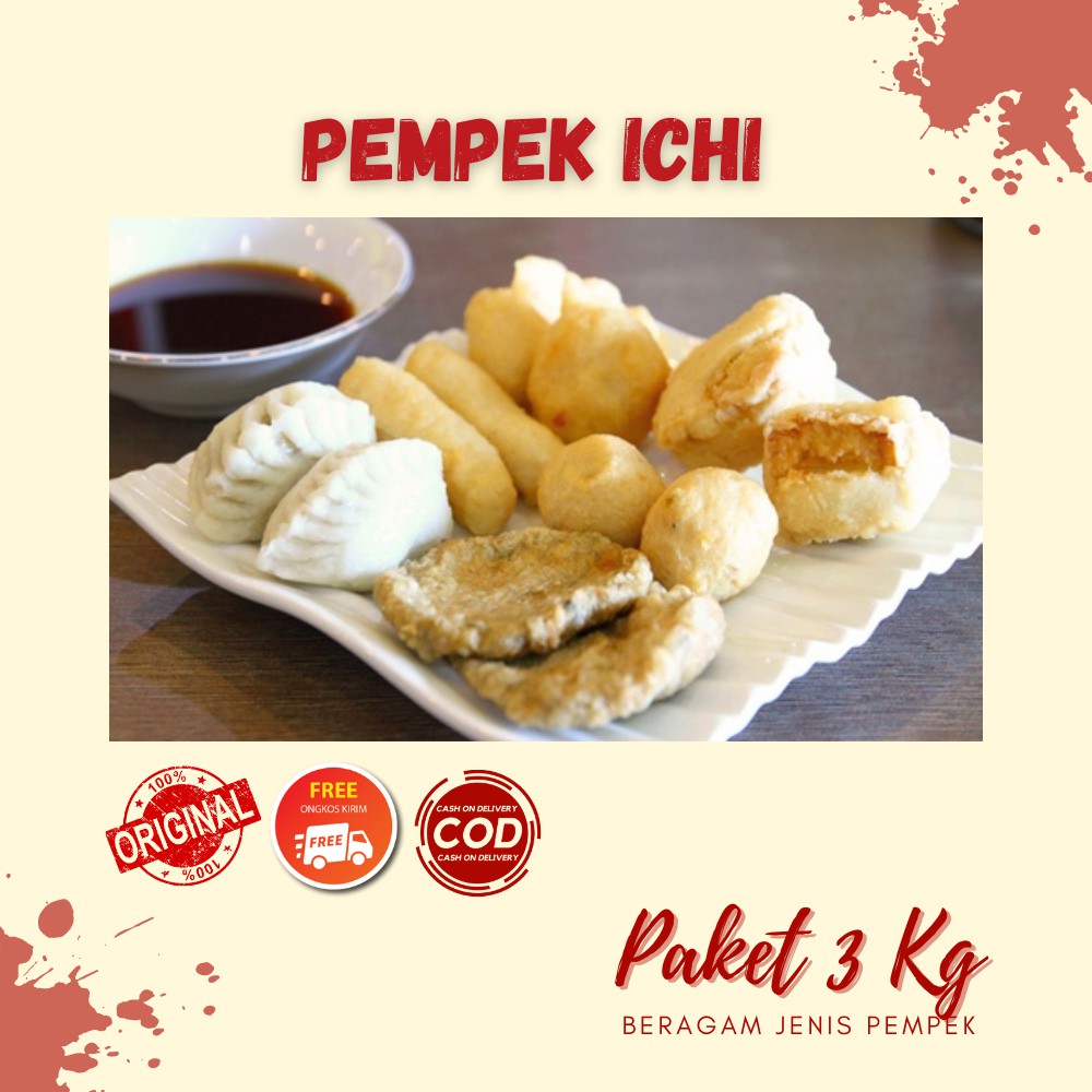 Jual Pempek Palembang Asli Kemasan 3 Kg Kemasan Frozen Pempek Ichi