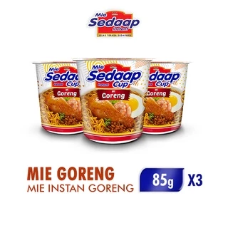 Sedaap Mie Instan Cup Goreng 81 gr x3