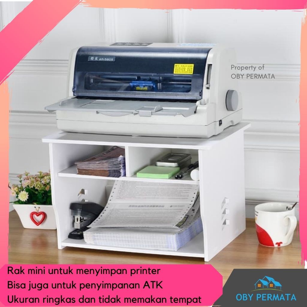 Jual Rak Meja Printer Buku Minimalis Multifungsi Vintage OP118 | Shopee ...
