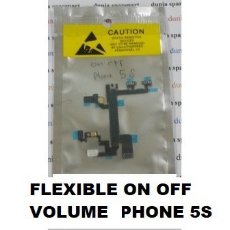 IPhone 5S Complete Button & Switch Set – Power, Volume, Mute, Camera Flash With Brackets – Quantum Direct