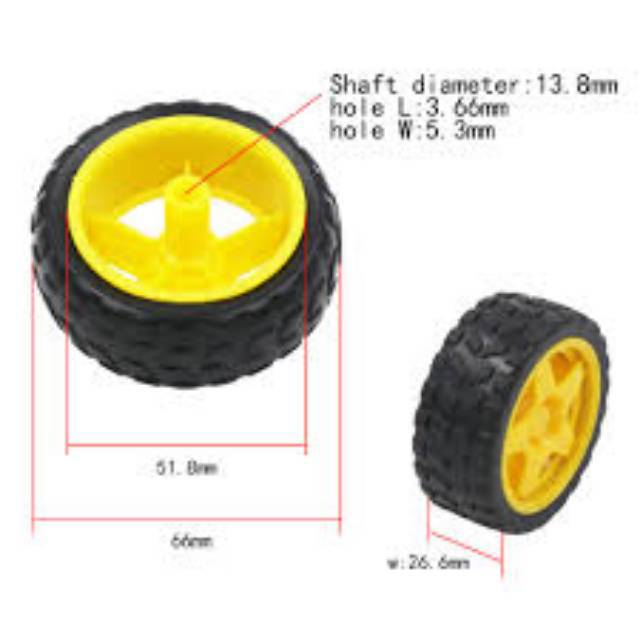 Jual RODA / BAN / WHEEL / TIRE SMART CAR ARDUINO | Shopee Indonesia