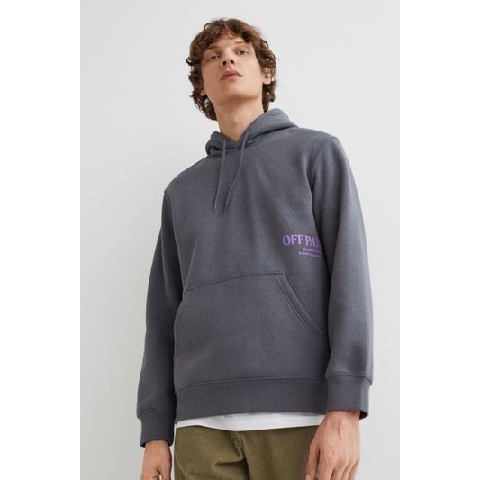 Jual HOODIE H M OFF PATH GREY ORIGINAL Shopee Indonesia