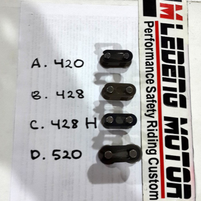 Jual Sambungan Rantai Motor 420 428 428h 520 Ukuran Rante Universal ...