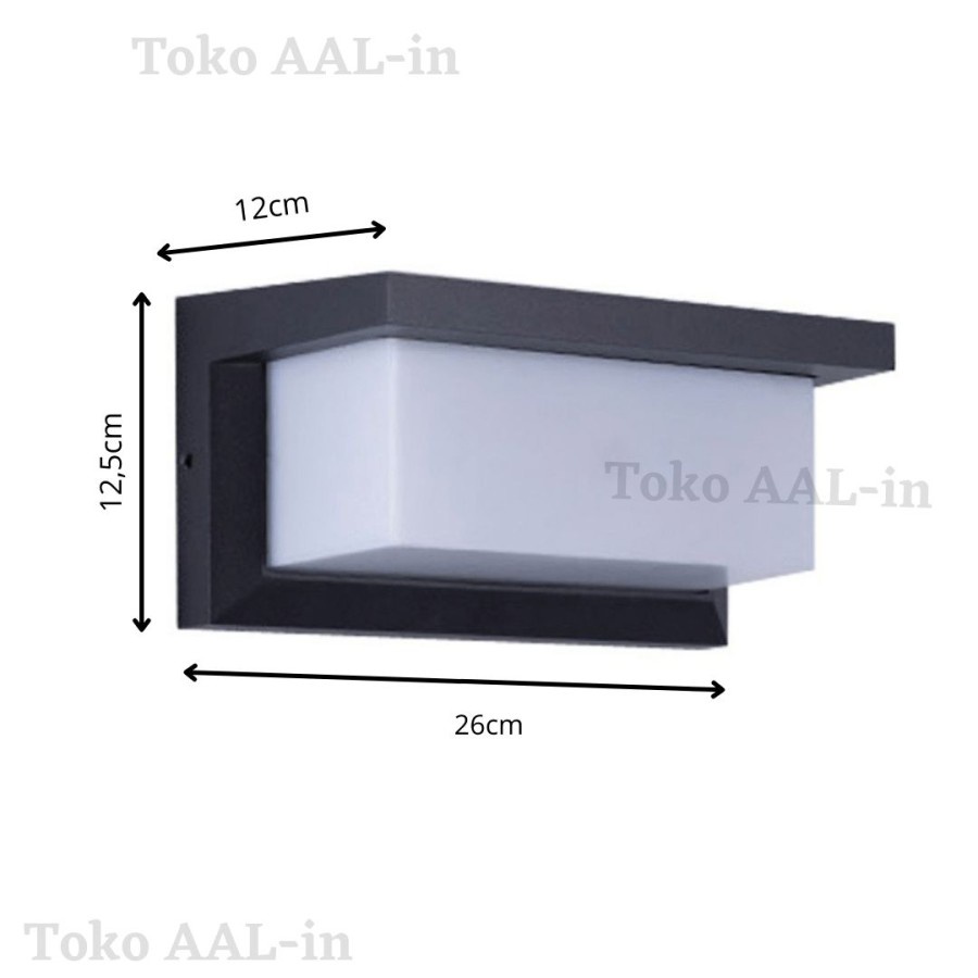 Jual Lampu Dinding E27/ Wall Lamp Kotak Outdoor /Indoor fitting E27/LED