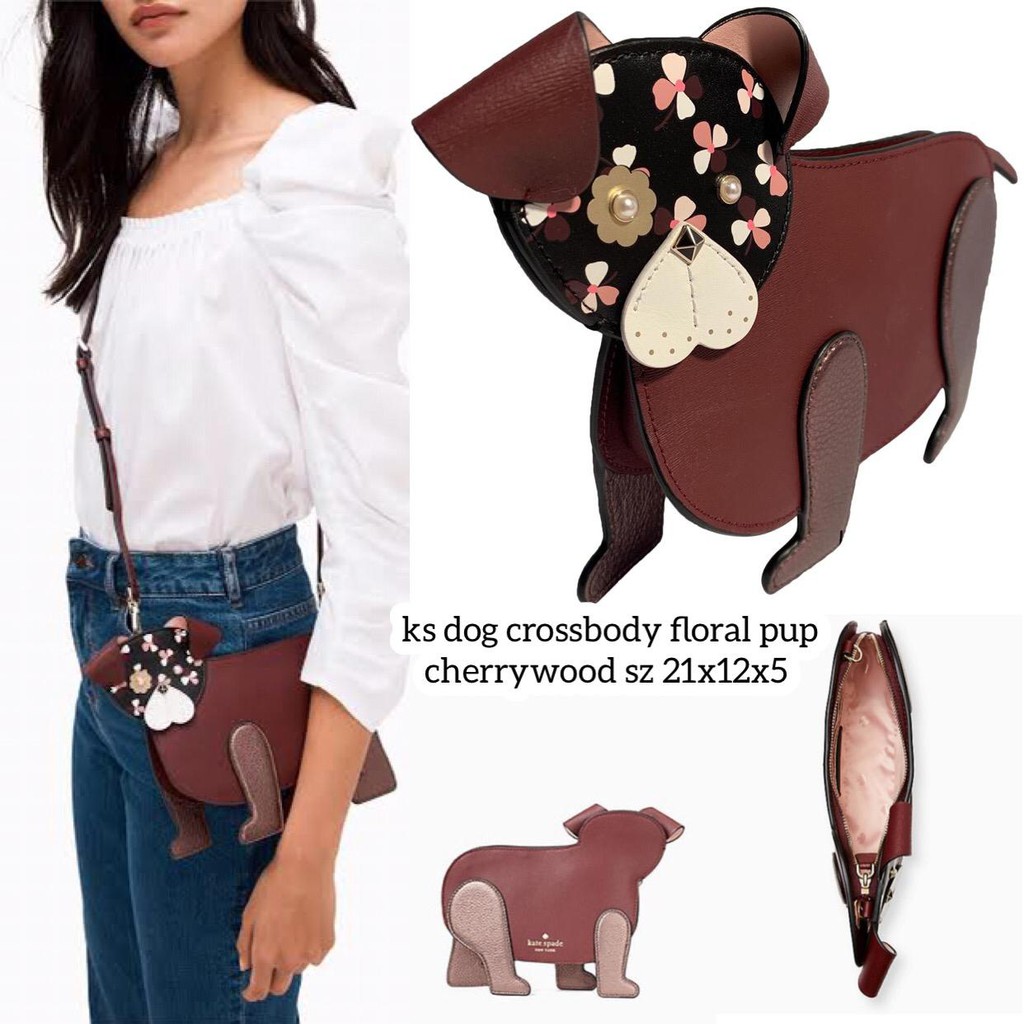 Kate spade floral pup crossbody hot sale