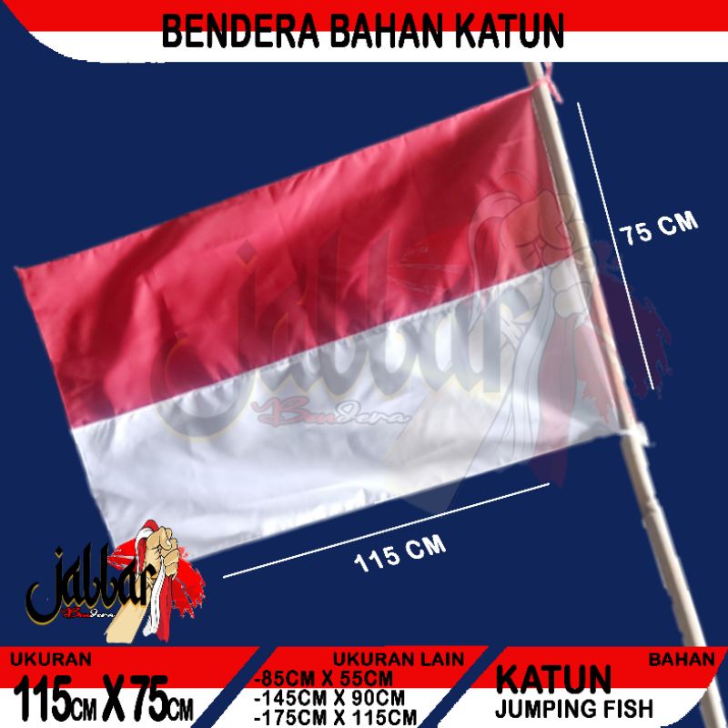 Jual [ B.Katun ] Bendera Merah Putih 115cm X 75cm | Shopee Indonesia