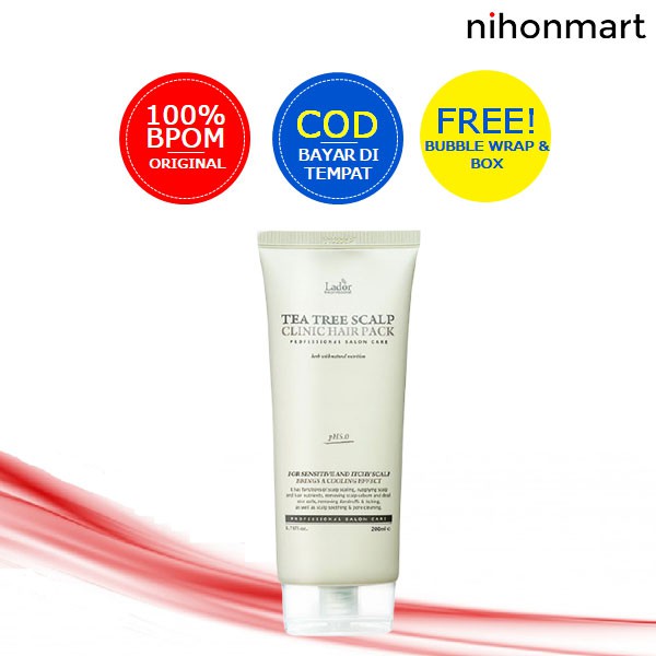 Jual Lador Tea Tree Scalp Clinic Hair Pack 200ml | Shopee Indonesia