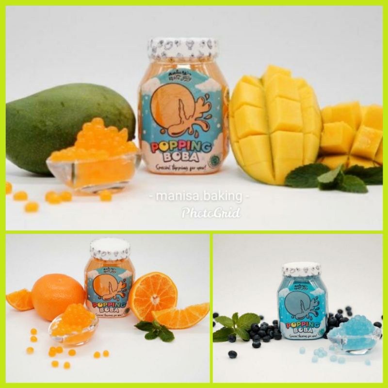 Jual POPPING BOBA NATA JELLY 500 GR TOPPING MINUMAN TOPPING DESSERT ...