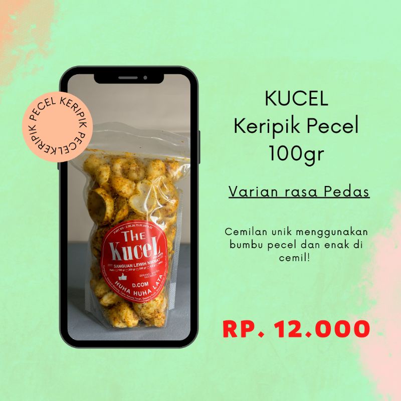 Jual Kucel Keripik Pecel Varian Pedas Cemilan 100 Gr Cemilan Homemade