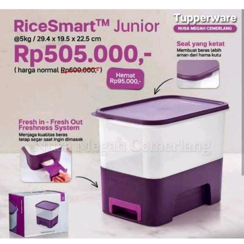 Jual Rice smart junior tupperware 5kg | Shopee Indonesia