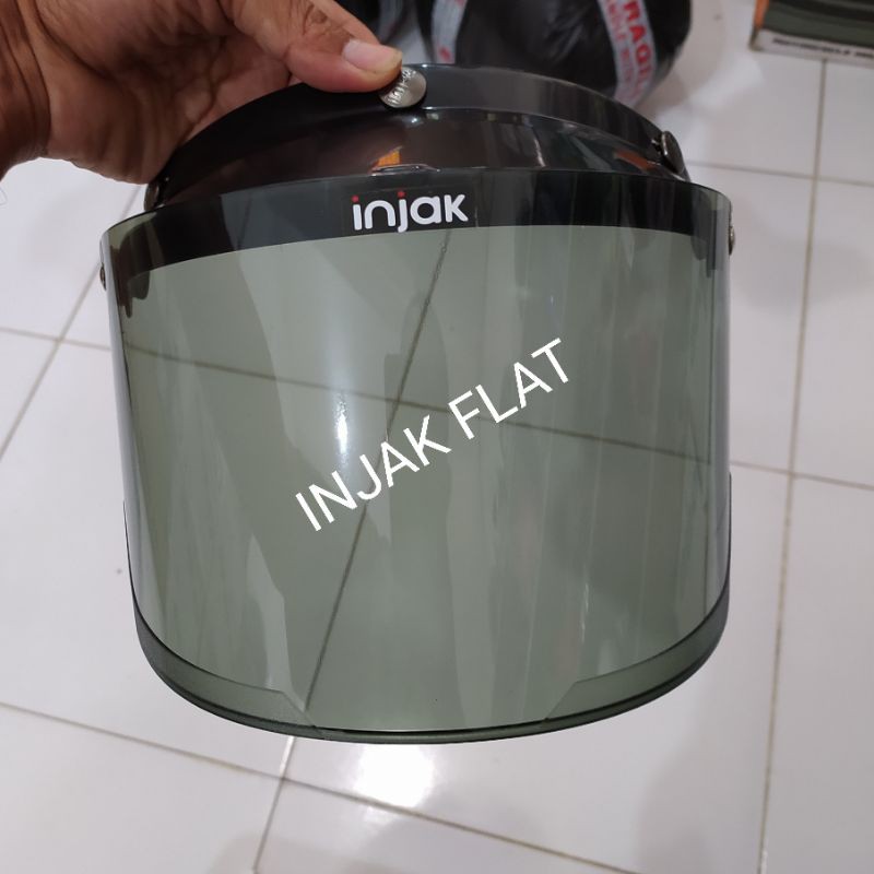 Jual kaca helm injak flat hitam smoke | Shopee Indonesia