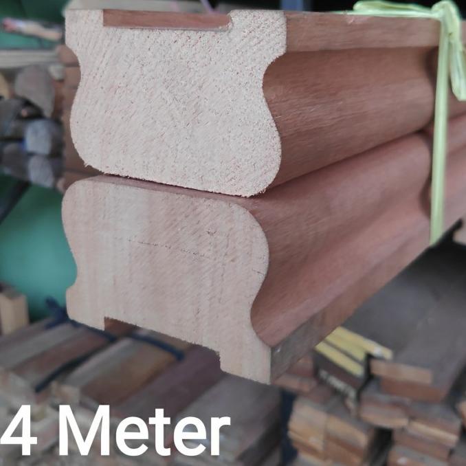 Jual railing tangga kayu kamper oven RT01K / RT01B - RT01K (MERANTI ...
