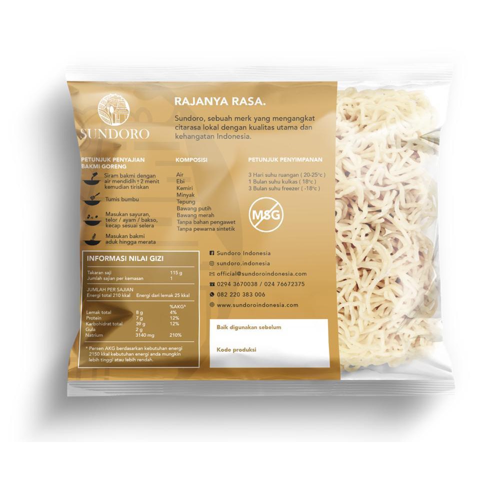 Jual Bakmi Sundoro Mie Goreng Jogja | Shopee Indonesia