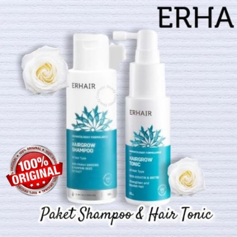 Jual Erhair Grow Paket Shampo+Hair Tonic Shopee Indonesia
