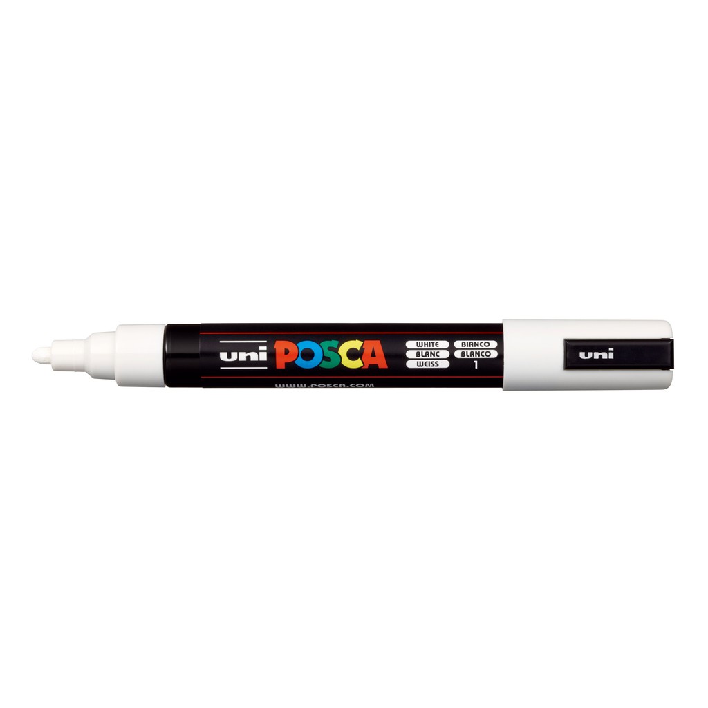 Jual Uni Posca Paint Marker PC-5M - Medium Point White | Shopee Indonesia