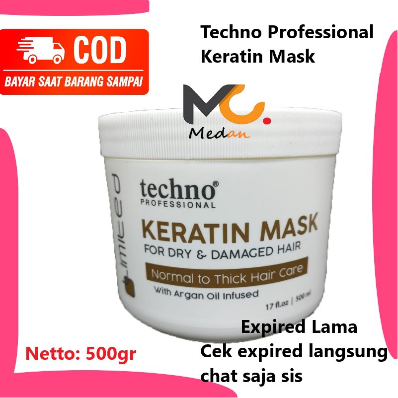 Jual Masker Rambut Keratin / Hair Mask Keratin TECHNO Limited Keratin ...