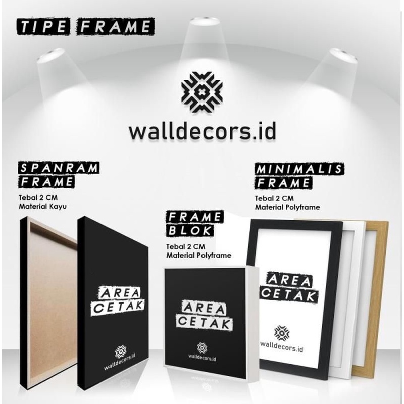 Jual Khusus Cetak Poster Lukisan Dinding dan Costum A3 Size + Frame
