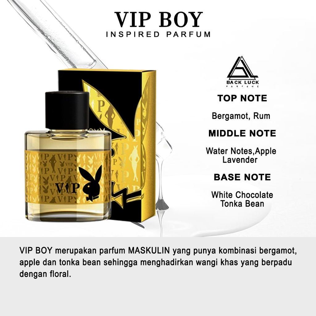Jual PARFUM PRIA - VIP BOY - EAU DE PARFUM - BACK LUCK PARFUM - 30 ML ...