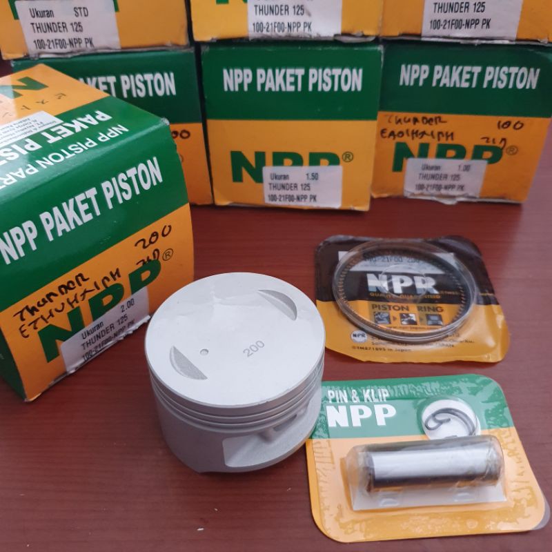 Jual piston kit npp thunder 125 oversize std 50 100 150 200 seher ring