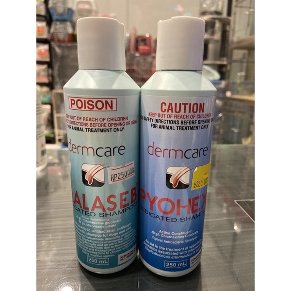 Jual poison malaseb Dan pyohex medicated shampoo dermcare 250ml