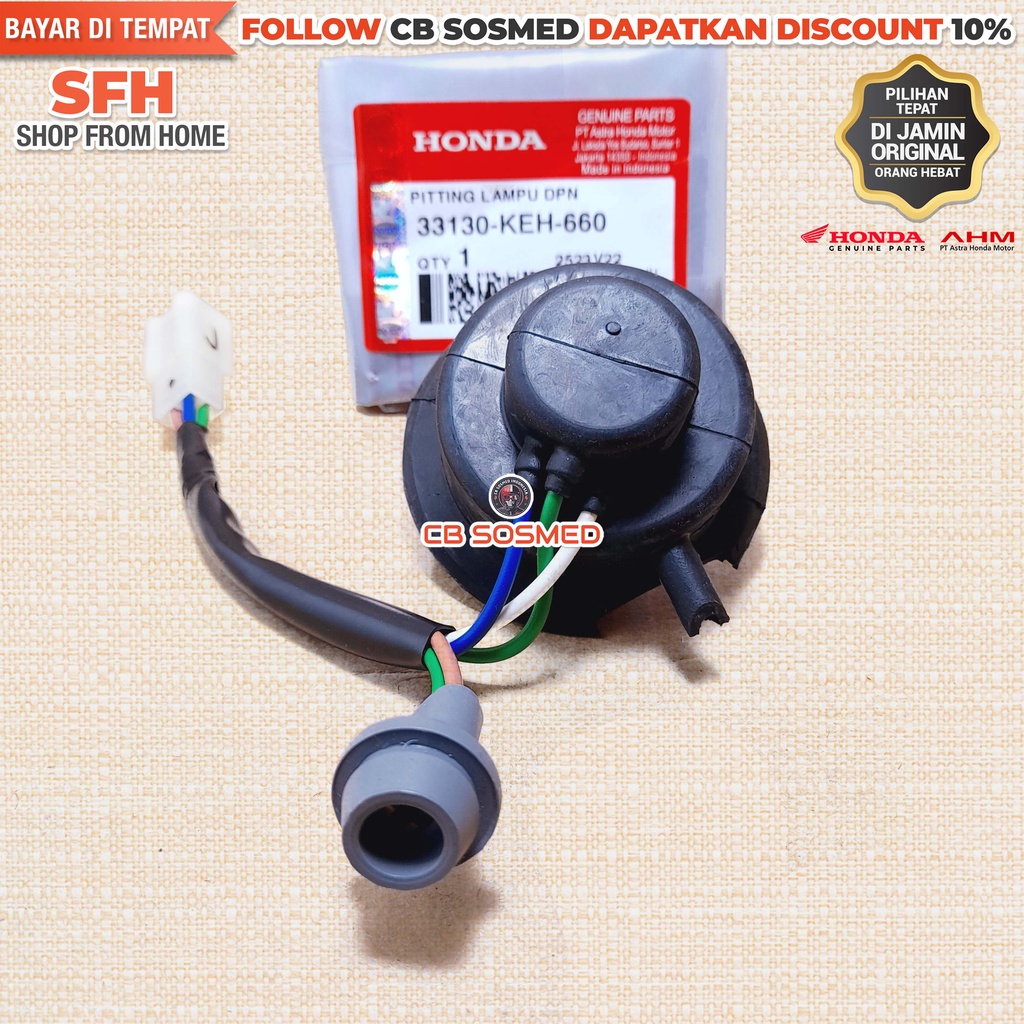 Jual Socket Lampu Utama Megapro Lama Soket Lampu Depan MP Hiu Pitting ...