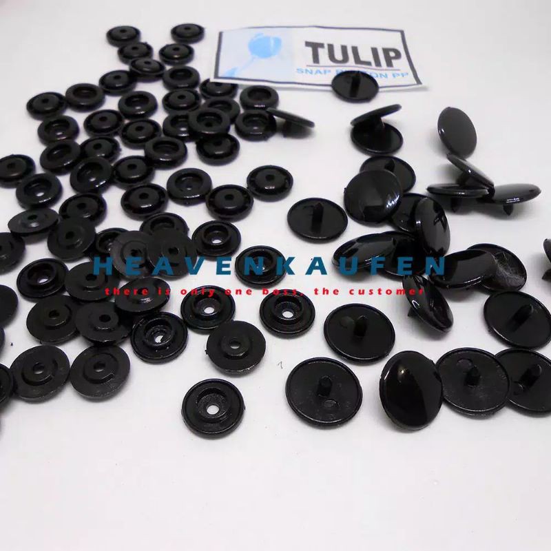 Jual Kancing Knop snap Plastik warna hitam Putih merah Oren kuning ...